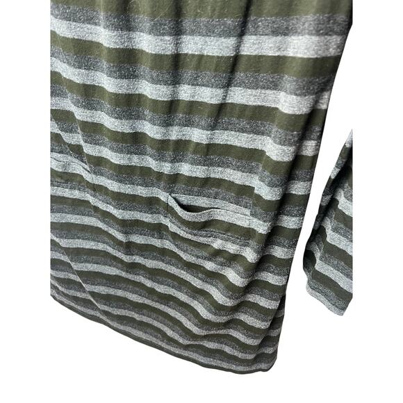 Dita Striped Long Sleeve Cotton-Blend Mini Dress – Women’s Size M - Picture 4 of 5